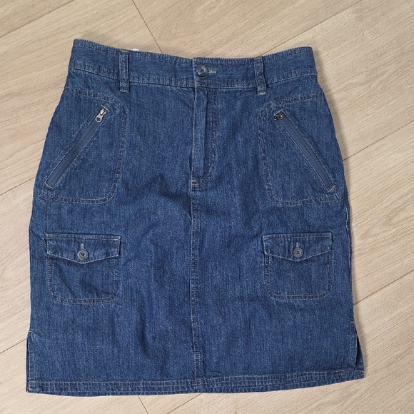 Vintage Y2K Columbia Women’s Denim Utility Skirt – Size 6 – 100% Cotton - Picture 9 of 10